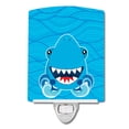 thumbnail image 1 of Caroline's Treasures BB6947CNL Shark Open Wide in Waves Ceramic Night Light, 6x4x3", multicolor, 1 of 2
