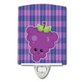 thumbnail image 1 of Caroline's Treasures BB6994CNL Grape Face Ceramic Night Light, 6x4x3", multicolor, 1 of 2