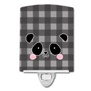 Panda Bear Face Ceramic Night Light