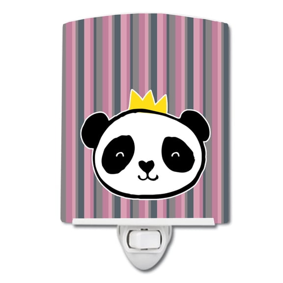 Caroline's Treasures BB7037CNL Panda Bear Queen Ceramic Night Light, 6x4x3", multicolor