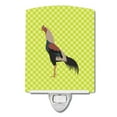 thumbnail image 1 of Caroline's Treasures BB7664CNL Kulang Chicken Green Ceramic Night Light, 6x4x3", multicolor, 1 of 2