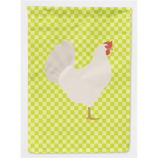 Bandiera Decorativa Da Giardino Caroline Treasures – Gallina Leghorn Con Tema Natalizio, Multicolore, Double Face