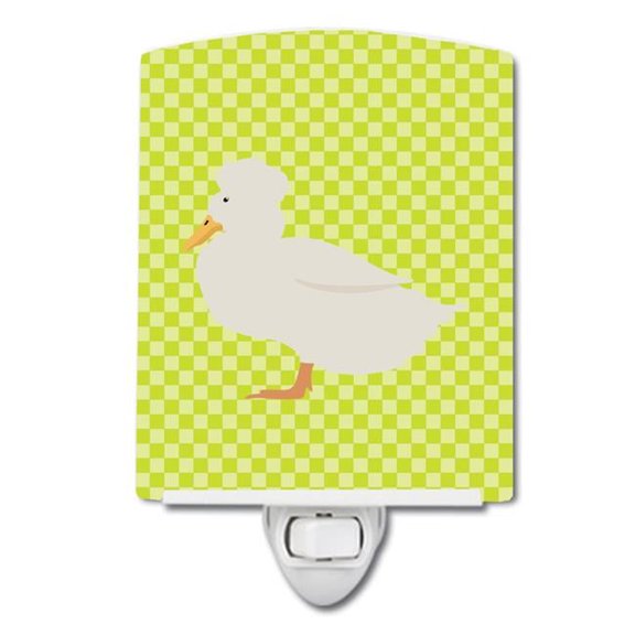 Crested Duck Green Ceramic Night Light