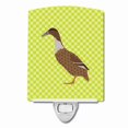 thumbnail image 1 of Caroline's Treasures BB7687CNL Dutch Hook Bill Duck Green Ceramic Night Light, 6x4x3", multicolor, 1 of 2