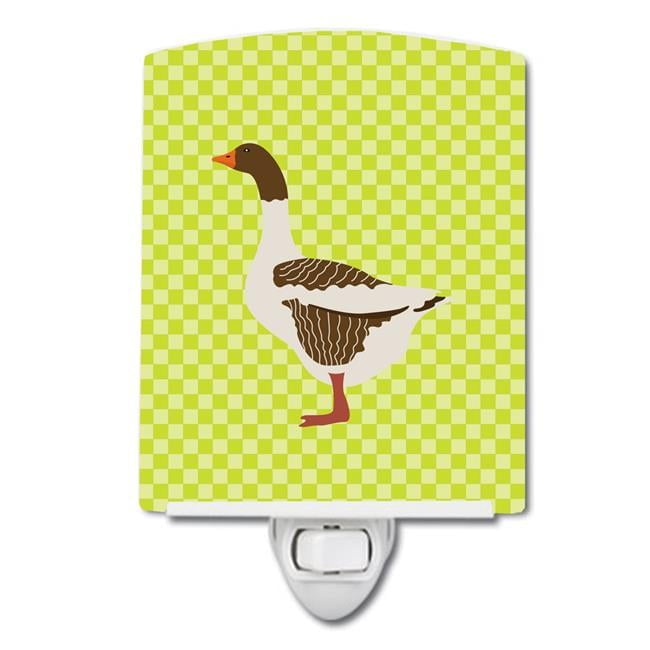 Caroline's Treasures BB7729CNL Pomeranian Rogener Goose Green Ceramic Night Light, 6x4x3", multicolor