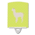 thumbnail image 1 of Caroline's Treasures BB7745CNL Alpaca Green Ceramic Night Light, 6x4x3", multicolor, 1 of 2