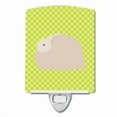 thumbnail image 1 of Caroline's Treasures BB7785CNL Fluffy Angora Rabbit Green Ceramic Night Light, 6x4x3", multicolor, 1 of 2