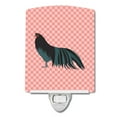 thumbnail image 1 of Caroline's Treasures BB7833CNL Sumatra Chicken Pink Check Ceramic Night Light, 6x4x3", multicolor, 1 of 2