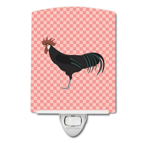 Minorca Ctalalan Chicken Pink Check Ceramic Night Light