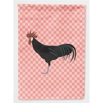Caroline's Treasures BB7841GF Minorca Ctalalan Chicken Pink Check Flag Garden Size , Small, multicolor