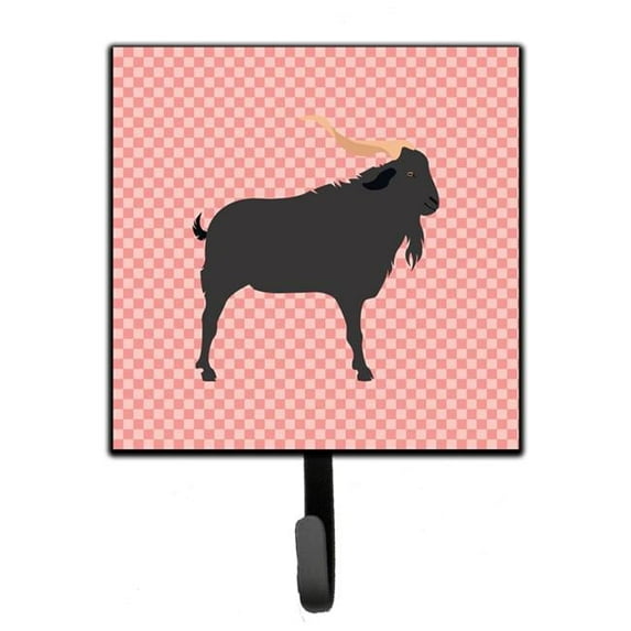 Carolines Treasures BB7882SH4 Verata Goat Pink Check Leash or Key Holder