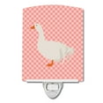 thumbnail image 1 of Caroline's Treasures BB7902CNL Sebastopol Goose Pink Check Ceramic Night Light, 6x4x3", multicolor, 1 of 2