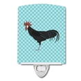 thumbnail image 1 of Caroline's Treasures BB8015CNL Minorca Ctalalan Chicken Blue Check Ceramic Night Light, 6x4x3", multicolor, 1 of 2