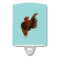 thumbnail image 1 of Malaysian Serama Chicken Blue Check Ceramic Night Light, 1 of 2
