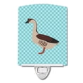 thumbnail image 1 of Caroline's Treasures BB8070CNL Chinese Goose Blue Check Ceramic Night Light, 6x4x3", multicolor, 1 of 2
