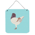 thumbnail image 1 of Caroline's Treasures BB8123DS66 German Modena Pigeon Blue Check Wall or Door Hanging Prints, 6x6, multicolor, 1 of 1