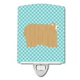 thumbnail image 1 of Caroline's Treasures BB8145CNL Lincoln Longwool Sheep Blue Check Ceramic Night Light, 6x4x3", multicolor, 1 of 1