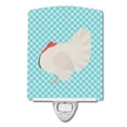 thumbnail image 1 of Caroline's Treasures BB8157CNL White Holland Turkey Blue Check Ceramic Night Light, 6x4x3", multicolor, 1 of 2