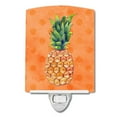 thumbnail image 1 of Pineapple Orange Polkadot Ceramic Night Light, 1 of 2