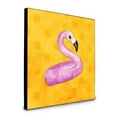 thumbnail image 1 of Caroline's Treasures BB8257UP88 Flamingo Floaty Yellow Polkadot Artwork Wall Panel, , multicolor, 1 of 1