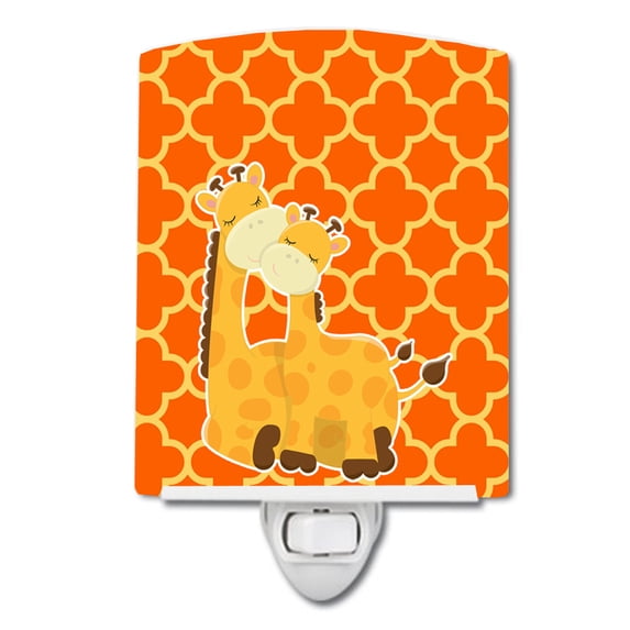 Caroline's Treasures BB8588CNL Giraffes Ceramic Night Light, 6x4x3", multicolor