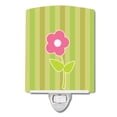 thumbnail image 1 of Caroline's Treasures BB8594CNL Flower on Stripes Ceramic Night Light, 6x4x3", multicolor, 1 of 2