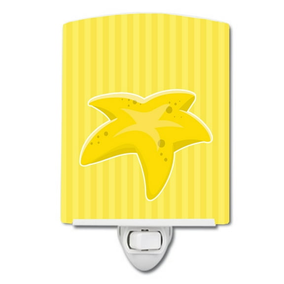 Caroline's Treasures BB8640CNL Starfish Ceramic Night Light, 6x4x3", multicolor