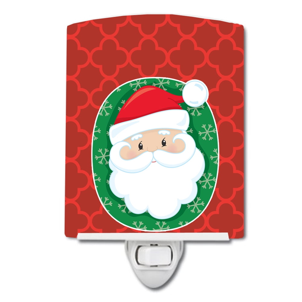 Merry Christmas Santa Claus Ceramic Night Light