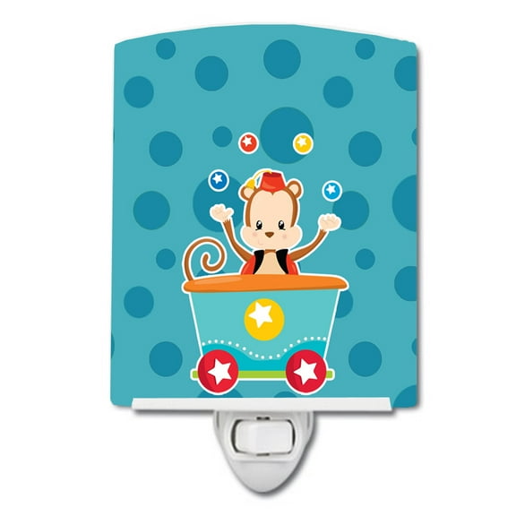 Circus Money Train Car Ceramic Night Light