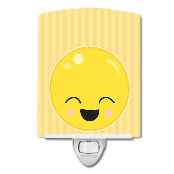 Caroline's Treasures BB8729CNL Laughy Face Ceramic Night Light, 6x4x3", multicolor