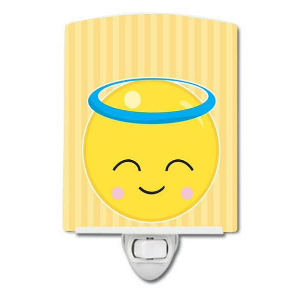 Caroline's Treasures BB8733CNL Angel Face Ceramic Night Light, 6x4x3", multicolor