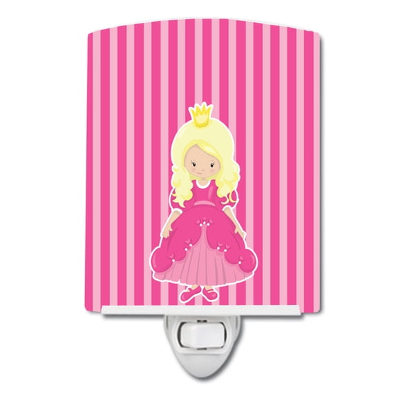 Caroline's Treasures BB8753CNL Blonde Girl Princess Belinda Ceramic Night Light, 6x4x3", multicolor