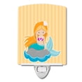 thumbnail image 1 of Beach Mermaid Ginger Hair Ceramic Night Light, 1 of 2