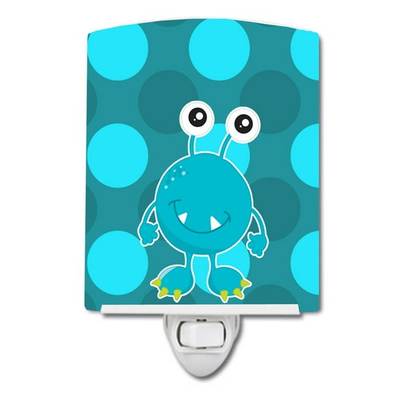 Caroline's Treasures BB8847CNL Monster Blue Sugar Ceramic Night Light, 6x4x3", multicolor