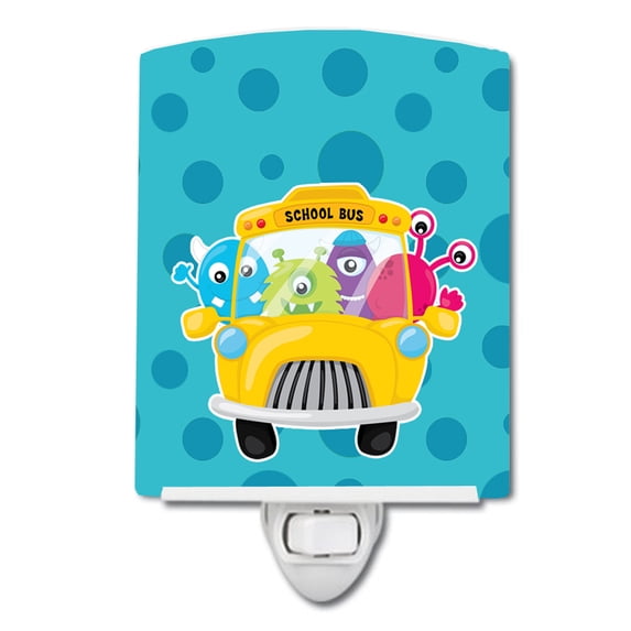 Monster School Bus Ceramic Night Light