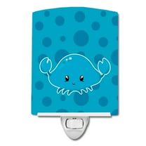 Caroline's Treasures BB8897CNL Nautical Crab Ceramic Night Light, 6x4x3", multicolor