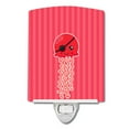 thumbnail image 1 of Caroline's Treasures BB8914CNL Nautical Pirate Jellyfish Red Ceramic Night Light, 6x4x3", multicolor, 1 of 2