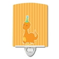 thumbnail image 1 of Caroline's Treasures BB8927CNL Dinosaur Orange Ceramic Night Light, 6x4x3", multicolor, 1 of 2