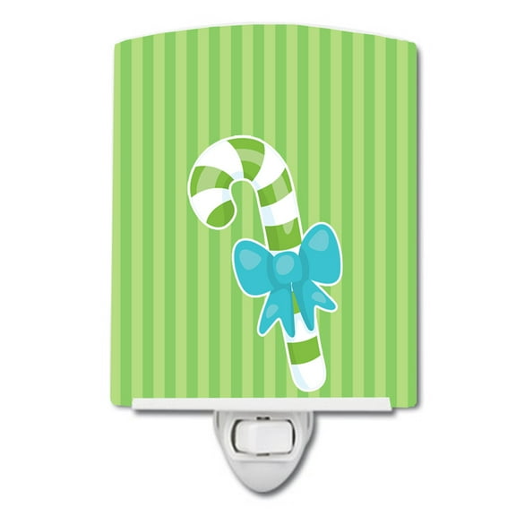 Caroline's Treasures BB8950CNL Christmas Candy Cane #2 Ceramic Night Light, 6x4x3", multicolor