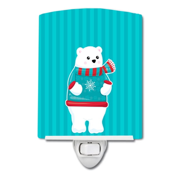 Polar Bear #3 Ceramic Night Light