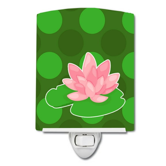 Frog Lily Pad Ceramic Night Light