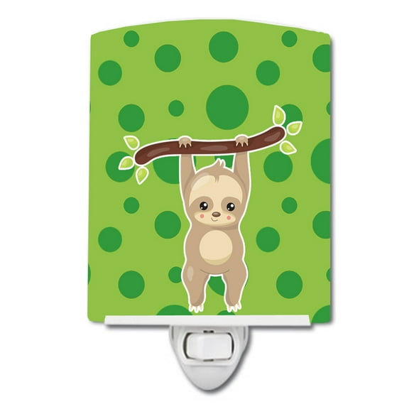 Caroline's Treasures BB9033CNL Sloth #2 Ceramic Night Light, 6x4x3", multicolor