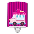 thumbnail image 1 of Caroline's Treasures BB9059CNL Ice Cream Truck Pink Ceramic Night Light, 6x4x3", multicolor, 1 of 2