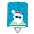 thumbnail image 1 of Caroline's Treasures BB9074CNL Beach Santa Claus #7 Ceramic Night Light, 6x4x3", multicolor, 1 of 2