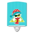 thumbnail image 1 of Caroline's Treasures BB9079CNL Beach Snowman #2 Ceramic Night Light, 6x4x3", multicolor, 1 of 2