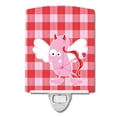 thumbnail image 1 of Cupid Monster Angel on Plaid #2 Ceramic Night Light, 1 of 2