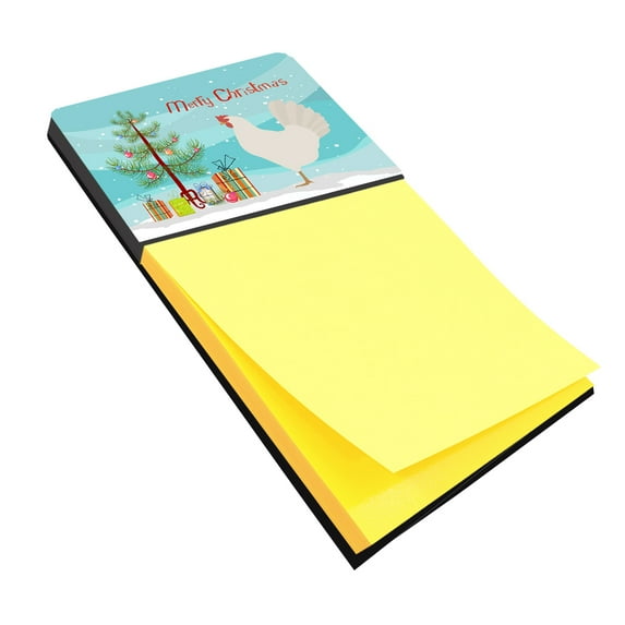 Caroline's Treasures BB9207SN Leghorn Chicken Christmas Sticky Note Holder, Teal, Large, multicolor