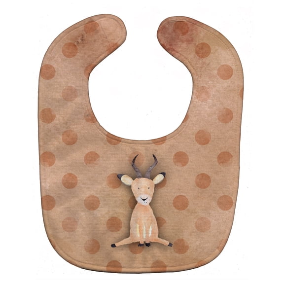 Polkadot Antelope Watercolor Baby Bib