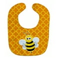 thumbnail image 1 of Caroline's Treasures Baby Bib, Bee on Quatrefoil, Orange, 1 of 3