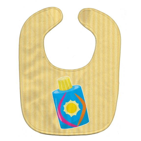 Caroline's Treasures Baby Bib, Blue Suntan Lotion